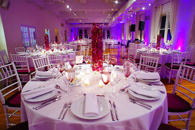 Midtown Loft & Terrace - Candlelit dining tables