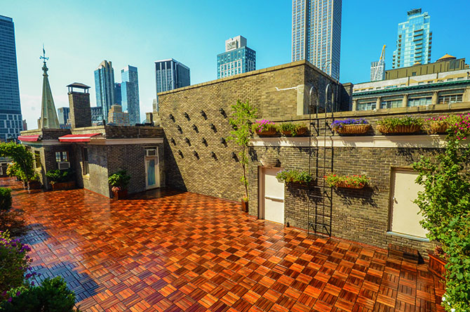 Midtown Loft & Terrace - Rooftop Wedding Reception Area Day Time