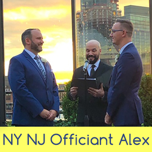 New York and New Jersey Officiant Alex