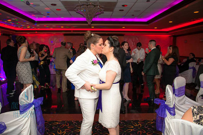 LGBT Wedding Kiss - Officiant Long Island
