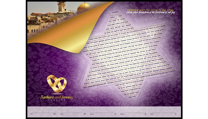 Custom Designed Ketubahs for LGBT Marriage Ceremonies - Pride Ketubahs