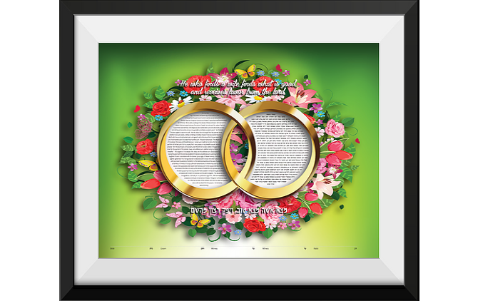 Custom Designed Ketubahs for LGBT Marriage Ceremonies - Pride Ketubahs