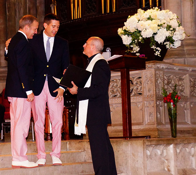 Rev. Louis Olivieri - NY Gay Church Wedding Ceremony