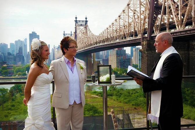 New York City Gay Wedding Brooklyn Bridge