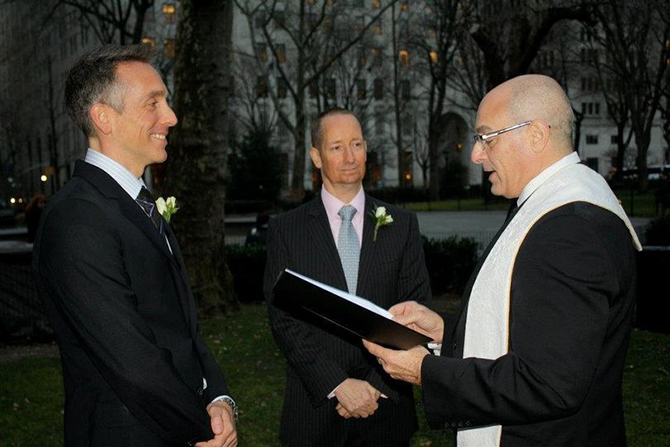 New York City Gay Wedding in Winter