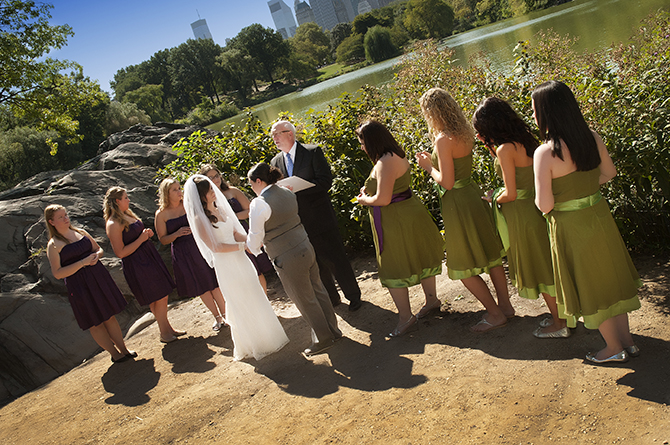 Central Park LGBT Wedding Ceremony performed by Reverend Will Mercer