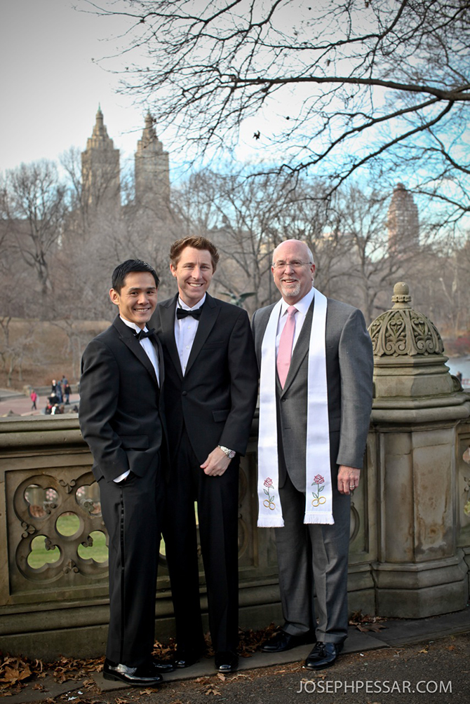 Central Park New York City LGBT Wedding Reverend Will Mercer