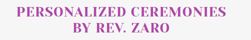 Zaro Celebrations 
Customized Officiant Ceremony Services & Photo Booth Rental Packages 