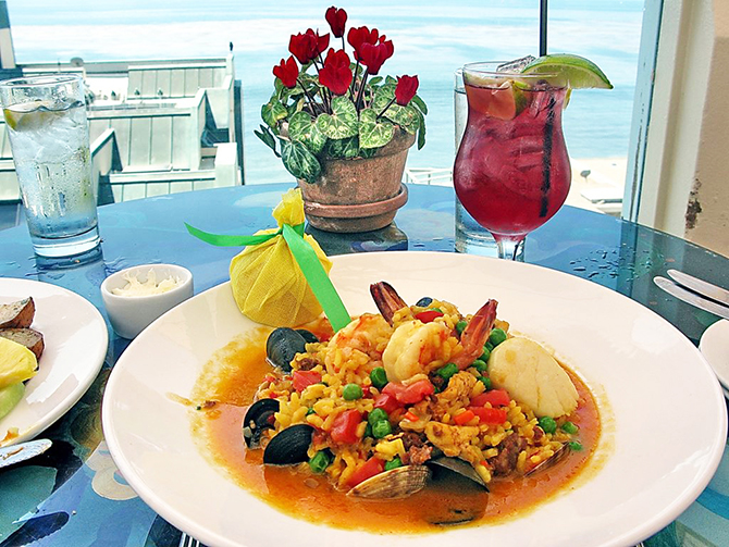Fresh seafood paella Outer Banks, NC - Dawn's Kitchen Catering
