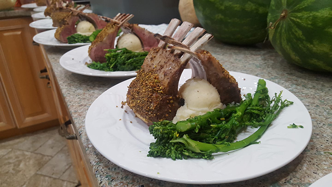 Lamb Chops Outer Banks, North Carolina - Dawn's Kitchen Catering