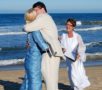 Rev. Tanya Young Outer Banks Weddings - Married couple