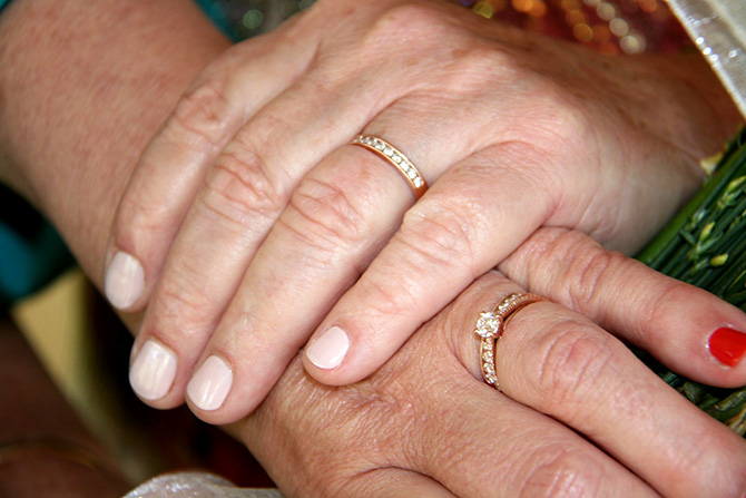 Rev. Victoria Hutchins - Diamond Wedding Bands