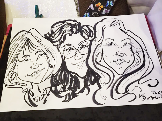 Pittsburgh, Pennsylvania LGBT Wedding Caricature Artist - MC Sturman
