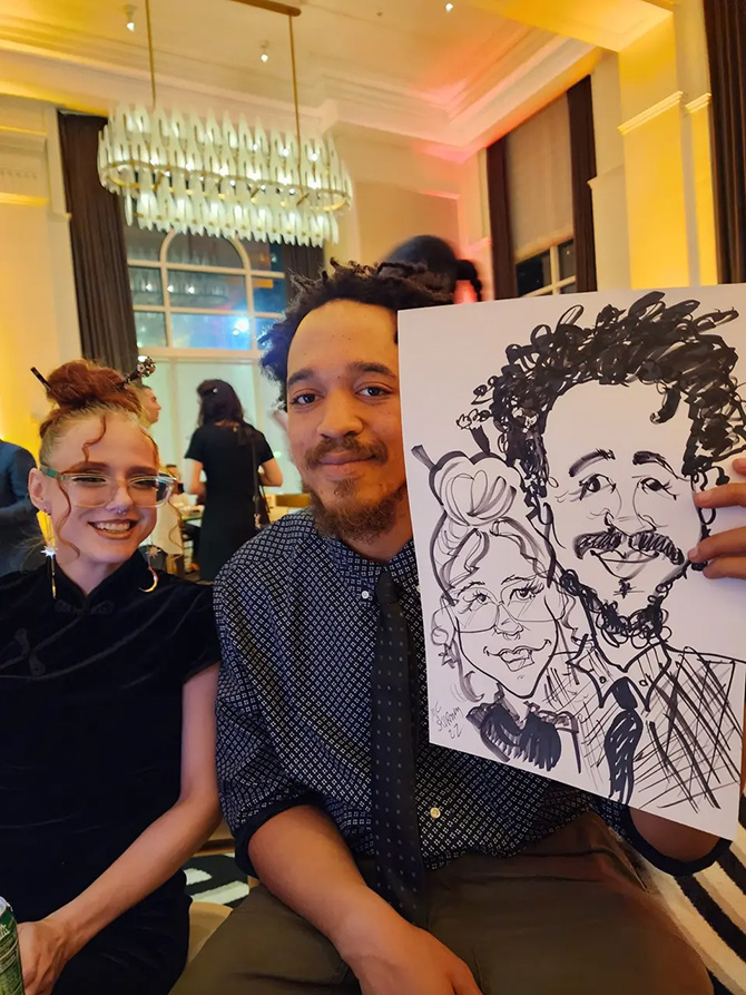 Pittsburgh, Pennsylvania LGBT Wedding Caricature Artist - MC Sturman
