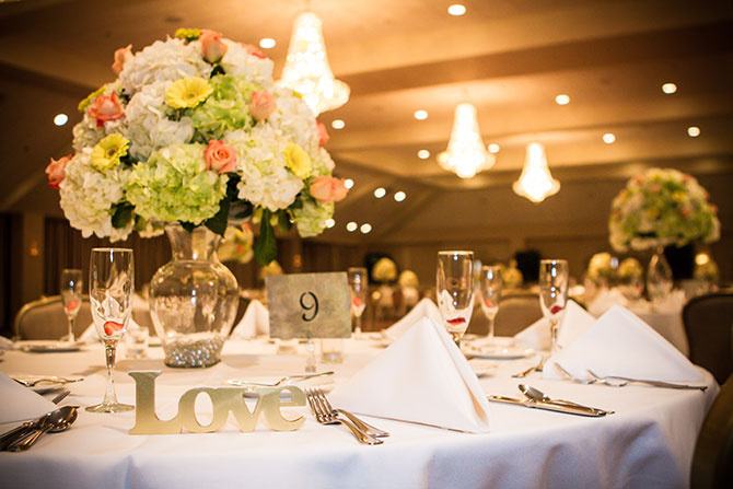 Springfield Country Club - Elegance and style, soft draperies and chandeliers