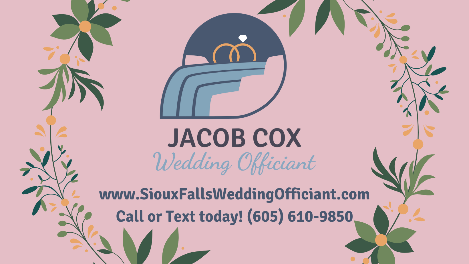 Sioux Falls, South Dakota LGBT Wedding Officiant Jake Cox
South Dakota - Nebraska - Iowa - Minnesota