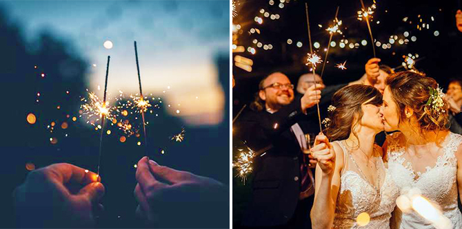 LGBT Wedding Sparklers - BuySparklers.com