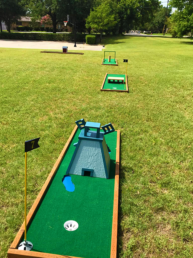 Windmill Hazard - DFW, Texas Mini Golf Rentals for Wedding Parties