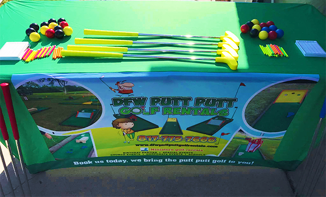 Putting Golf Clubs - DFW, Texas Mini Golf Rentals for Wedding Parties