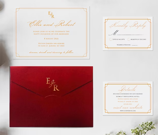 Custom LGBT Wedding Invitations - Goddess Designs and Papeterie