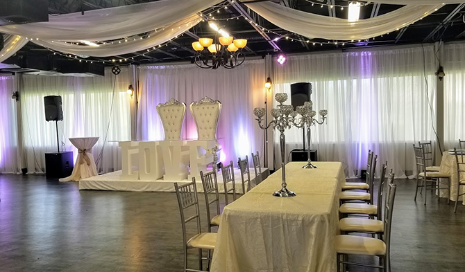 Wedding Reception Decor - Dallas, Texas LGBT Wedding Reception Venue - Jupiter Gardens Event Center