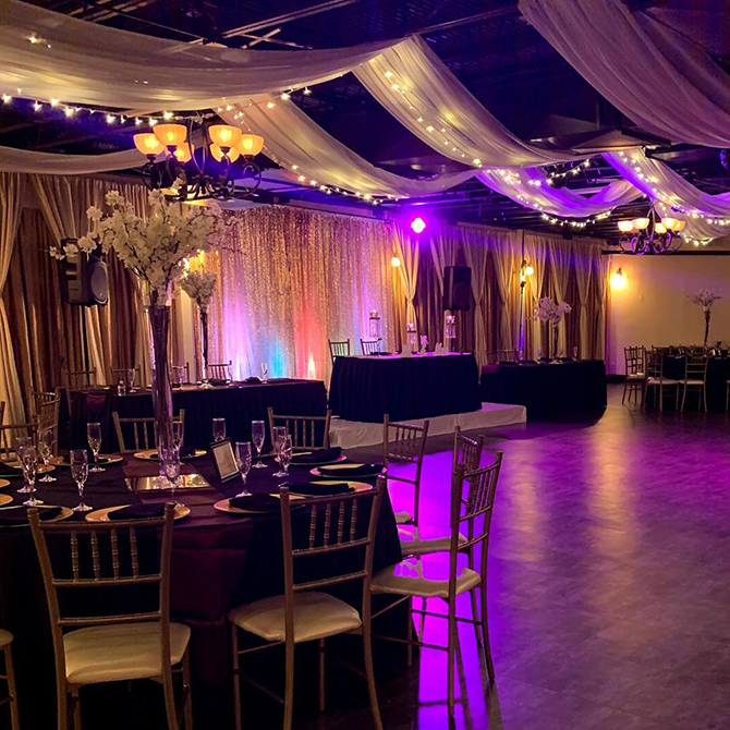 Wedding Reception Decor - Dallas, Texas LGBT Wedding Reception Venue - Jupiter Gardens Event Center