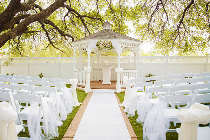 Cupid's Garden Wedding Gazebo - Dallas, Texas LGBT Wedding Reception Venue - Jupiter Gardens Event Center