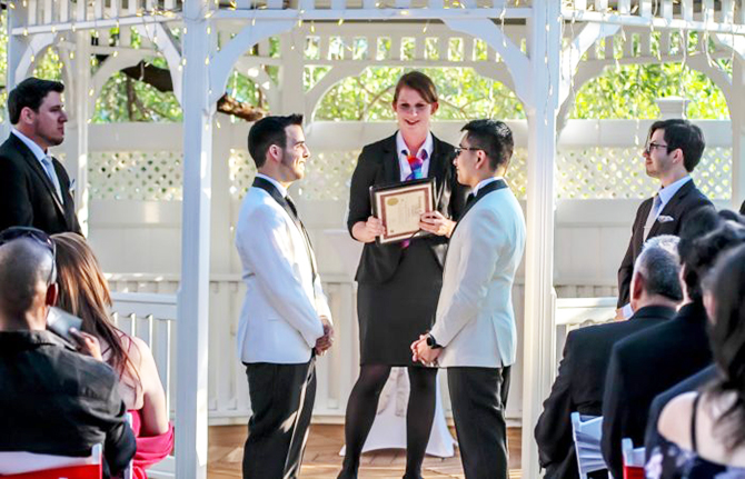 LGBT Marriage Ceremony - Dallas, Texas LGBT Wedding Reception Venue - Jupiter Gardens Event Center
