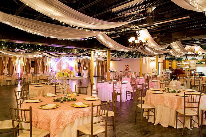 Reception Decor and lighting - Dallas, Texas LGBT Wedding Reception Venue - Jupiter Gardens Event Center