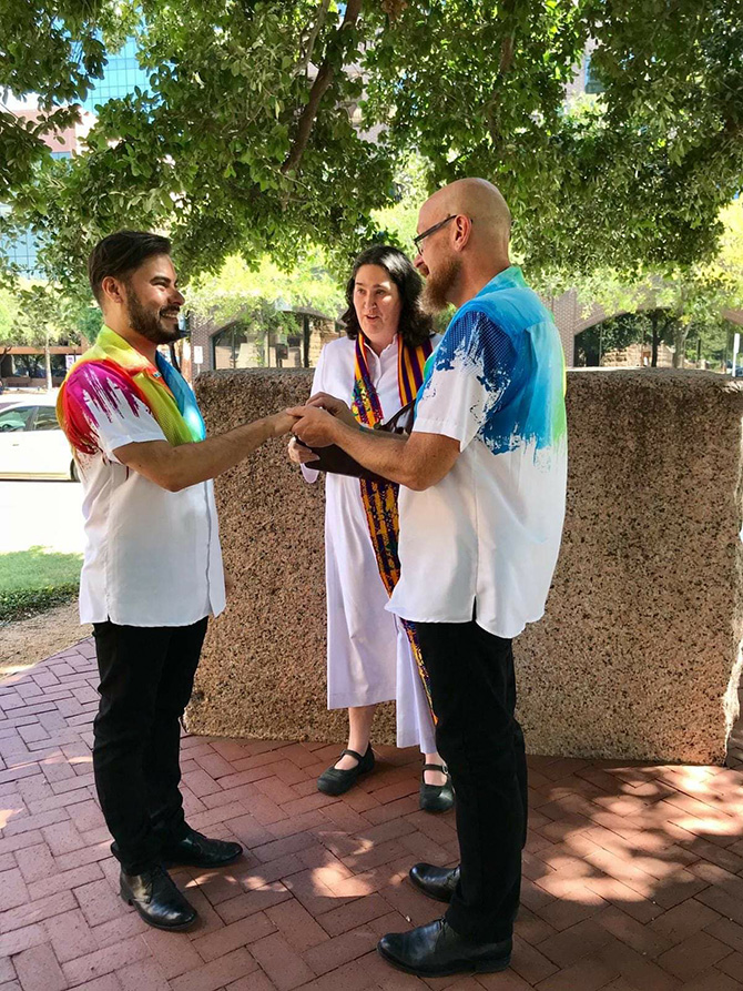 LGBT Marriage Ceremony - Dallas Fort Worth - Texas LGBTQ Wedding Officiant - Running Reverend