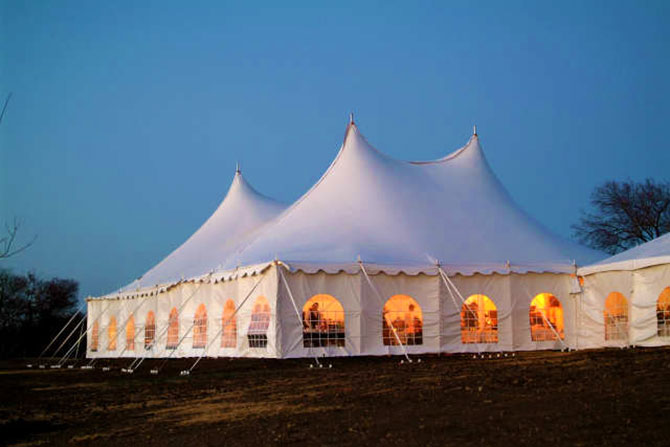 United Party Rental Center - Outdoor Tented Wedding Reception