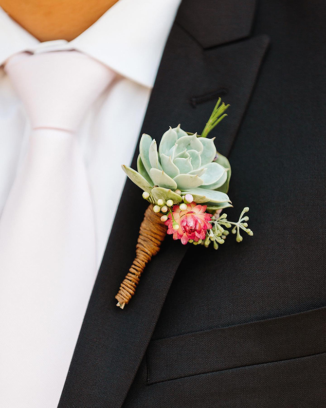 Succulent Wedding Decor and wearable art succulent jewelry - Succulents for Hire Toni Sicola