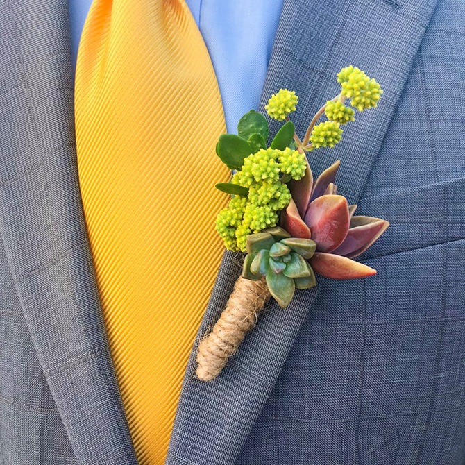 Succulent Wedding Decor and wearable art succulent jewelry - Succulents for Hire Toni Sicola