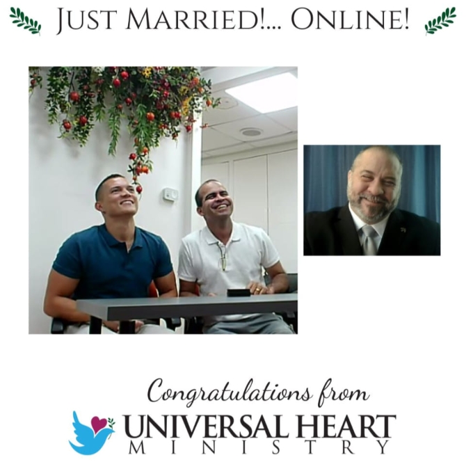 Universal Heart Ministry
In-Person and Virtual LGBT Wedding Officiant 
Serving Utah, Tennessee & Florida - Virtual wedding, online wedding
