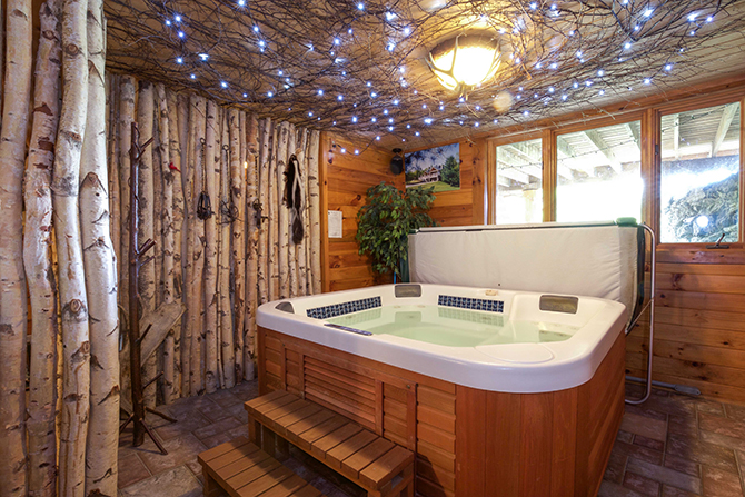 Moose Meadow Lodge Hot Tub Spa Log Cabin Vermont