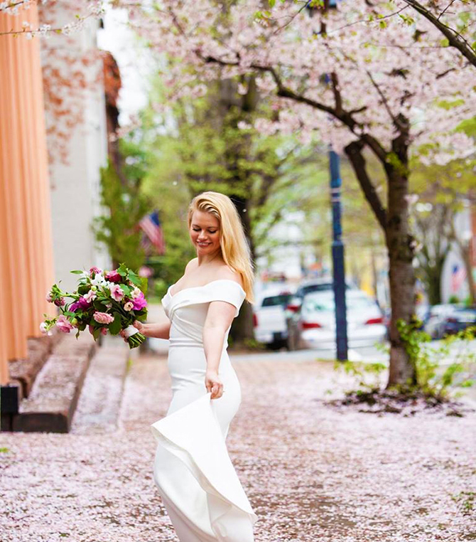 Cherry Blossom Bride - Athenaeum - Alexandria, Virginia LGBT