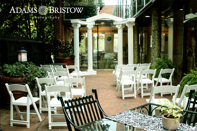 Butler's Unique Catering & Events - Patio and courtyard ceremony site
