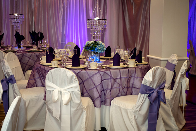Butler's Unique Catering & Events - Fine linen table setting and chair covers