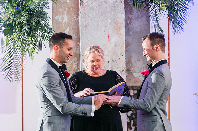 Same-Sex Wedding Vow Exchange - DC, Virginia, Marland - LGBTQ Wedding Photographer - Jon Fleming Photography
