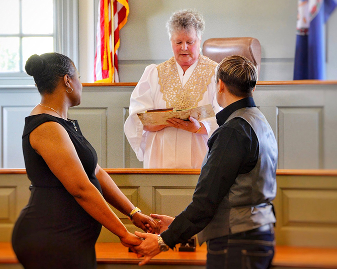 Greater Richmond Area Virgina LGBT Wedding Officiant - Gail Olberg