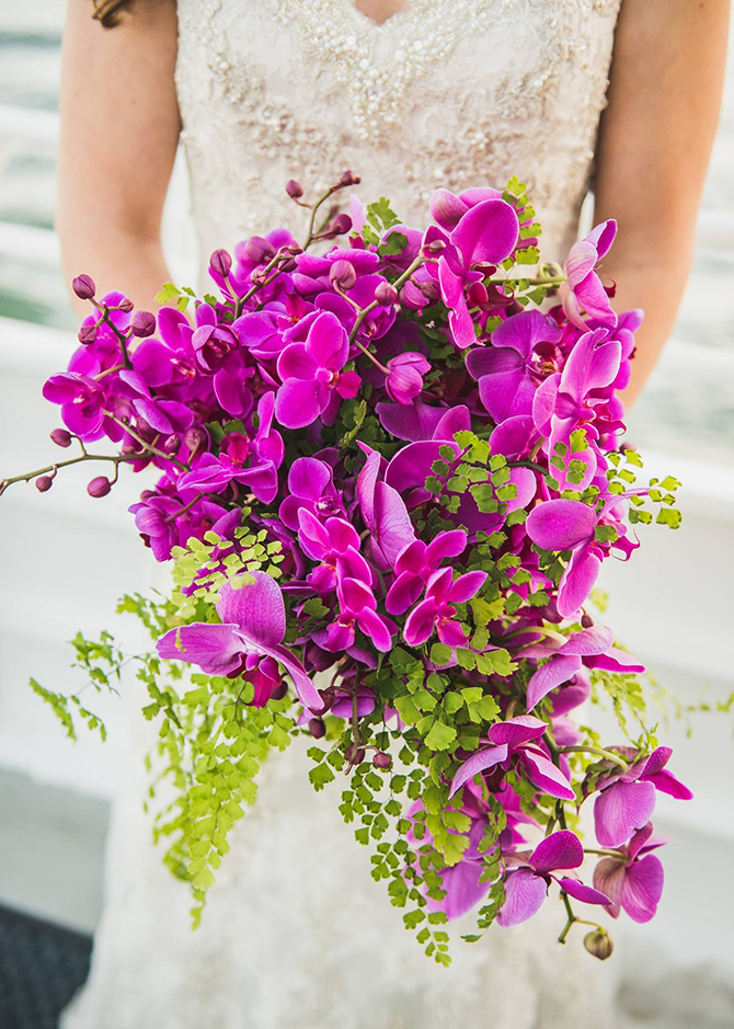 Fuschia wedding orchids - Arlington, VA Same-Sex Wedding Photographer - Photos From The Harty