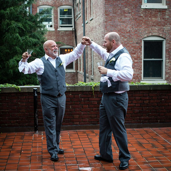 First wedding dance - Arlington, VA Same-Sex Wedding Photographer - Photos From The Harty