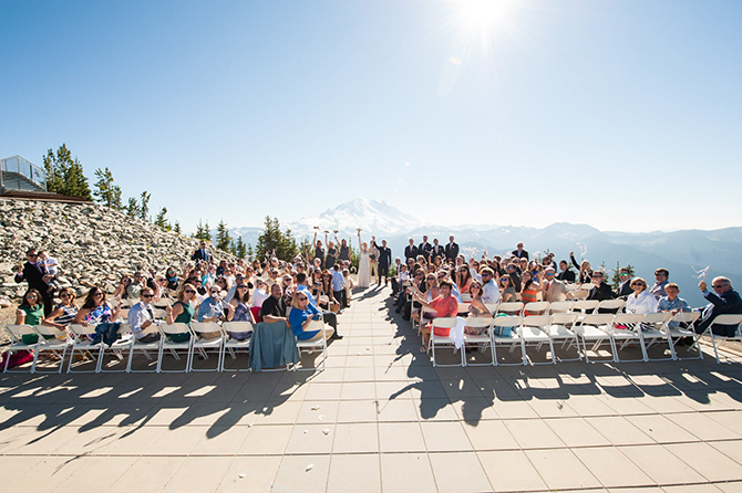Washington State Mountain View Wedding Ceremonies - Crystal Mountain Resort