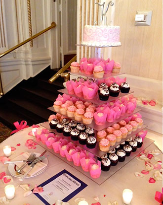 Classy Girl Cupcakes - Square Acrylic Tiered Cupcake Display