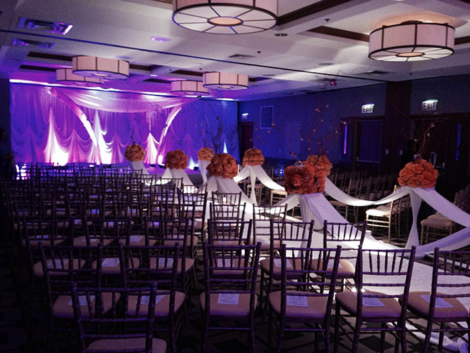 Embassy Suites Chicago wedding ceremony