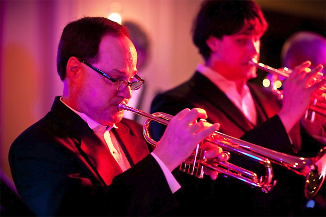 Groove Place Havertown, PA LGBT Wedding Dance Band french horn tony