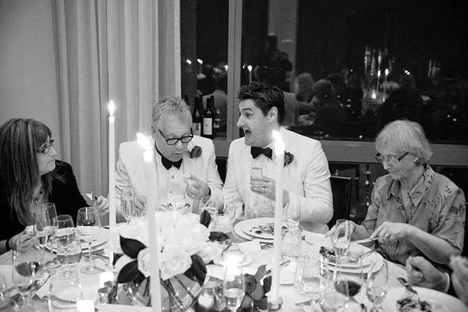 Ira Fox Photography - LGBT wedding reception dinner