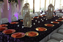 Lakeside Reflections Banquet & Catering Facility - Rehearsal dinner setting
