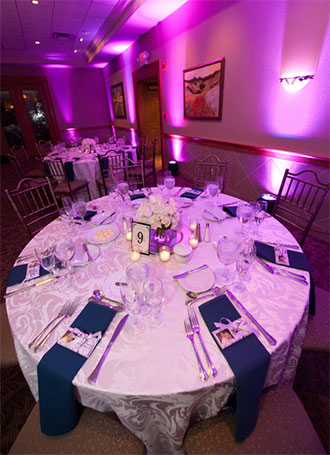 Talamore Country Club - Les Jardins - Wedding reception guest dining table
