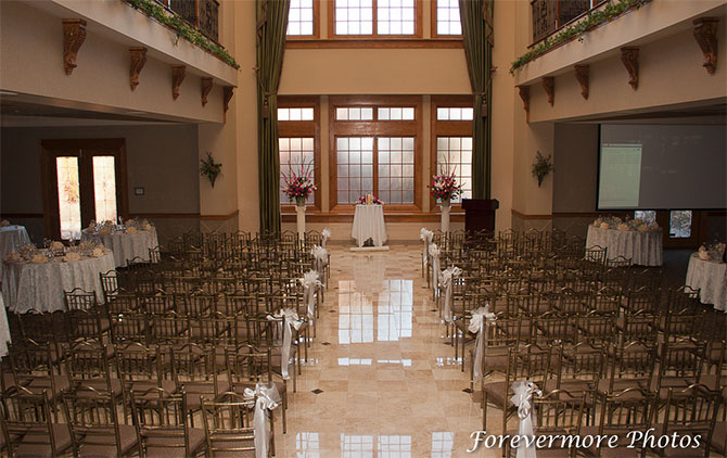 Talamore Country Club - Les Jardins - Indoor wedding ceremony and reception venue